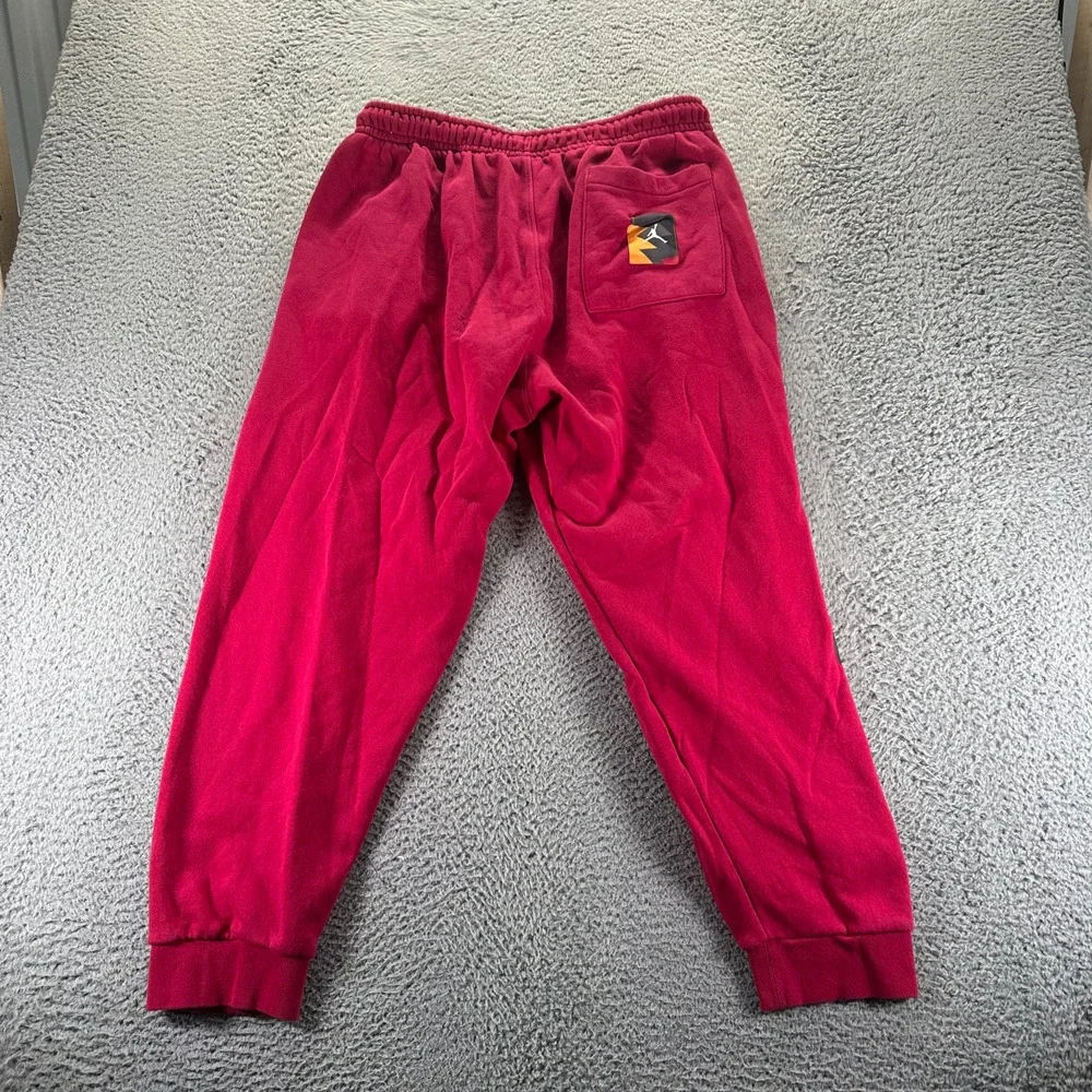 VTG Air Jordan Flight MVP 2 Piece Men XXL Red Cotton Fleece Tracksuit Activewear